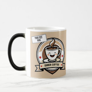 Coffee Club cartoon– Adorable custom Coffee Lover Color Morph Mug