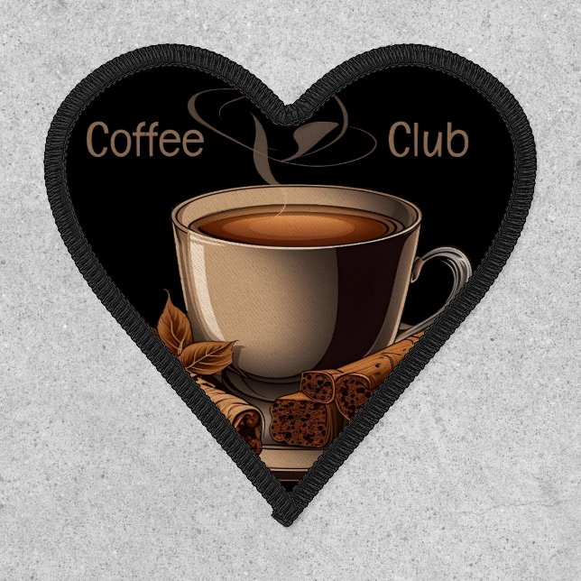 Coffee Club Embroidered Patch (Front)