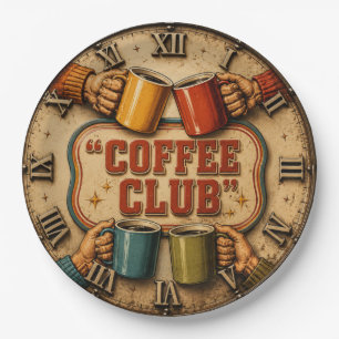 Coffee Club Paper Plates