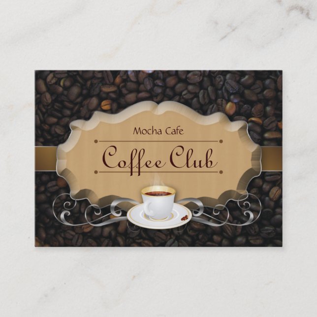 Coffee Club Punch Card Beans 'n Latte Caramel (Front)