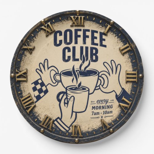 Coffee Club Rustic Coffee Bar Farmhouse  Paper Plates