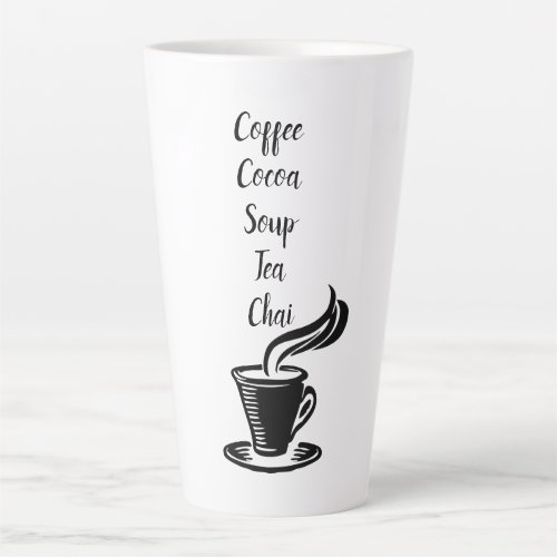 Coffee Cocoa Soup Tea Chai Latte Mug