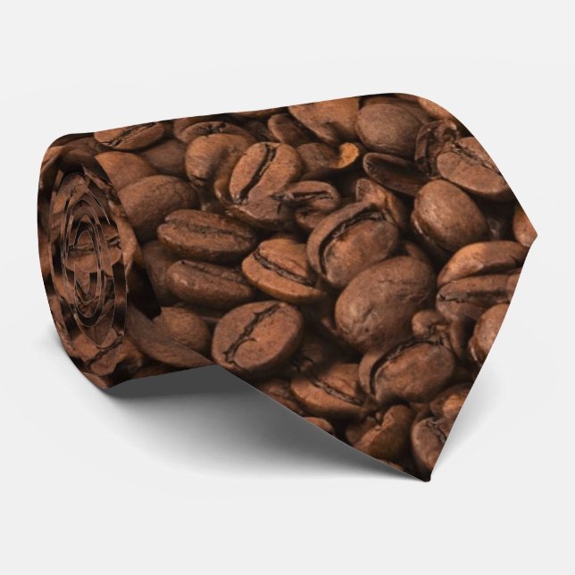 Coffee, Coffee Beans, Arabica Coffee, Black Coffee Tie (Rolled)