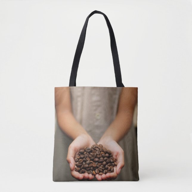 Coffee coffee beans aroma roasted tote bag (Front)