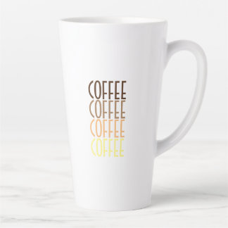 COFFEE COFFEE COFFEE COFFEE LATTE MUG