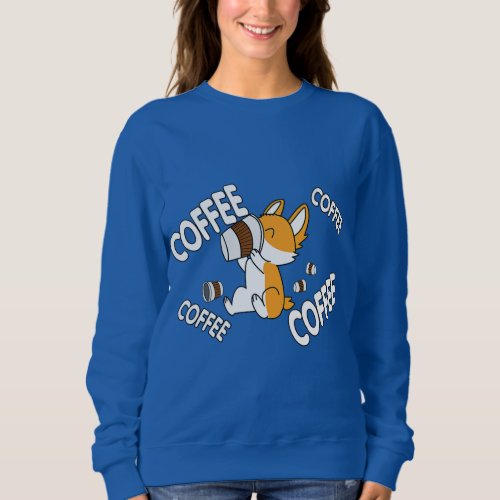 Coffee Coffee Coffee Corgi Premium Sweatshirt