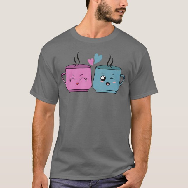 coffee coffee lover latte cute funny caffeine girl T-Shirt (Front)