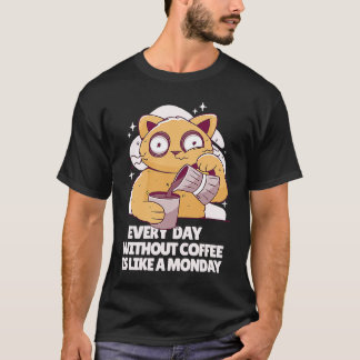 Coffee Coffee  Sleeping Cat  2 T-Shirt