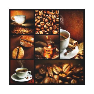 Coffee Collage 2 Canvas Print