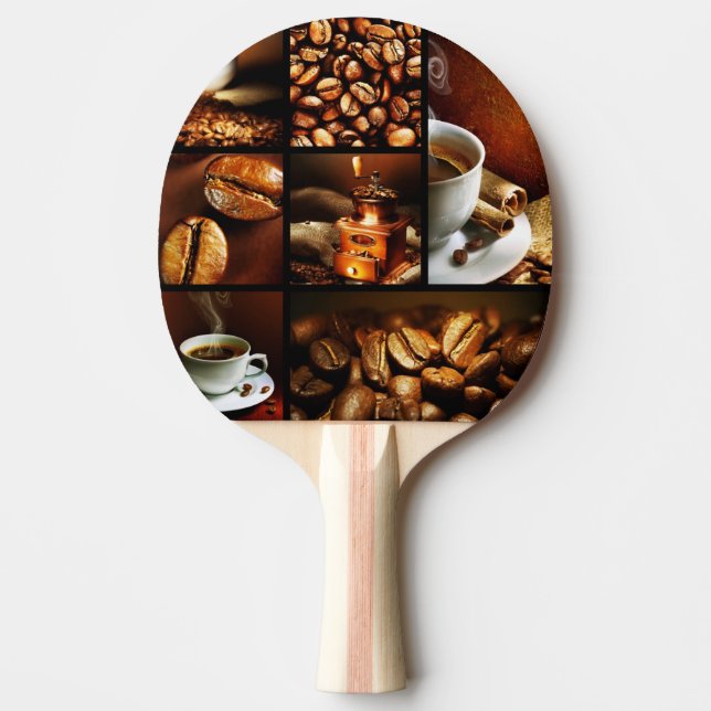 Coffee Collage 2 Ping Pong Paddle (Front)