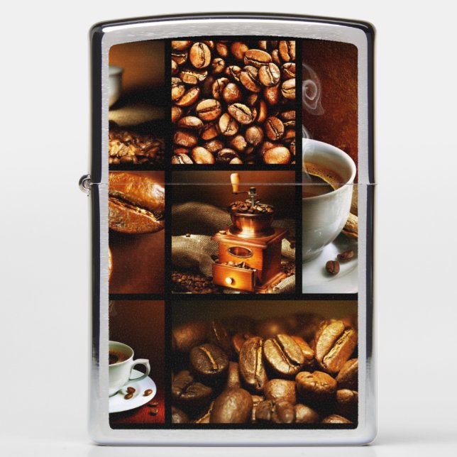 Coffee Collage 2 Zippo Lighter (Front)