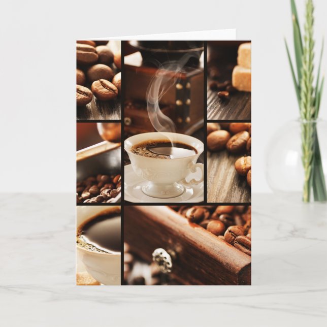 Coffee Collage Card (Front)