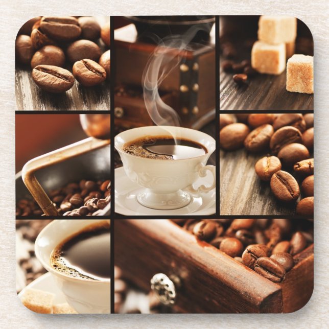 Coffee Collage Coaster (Front)