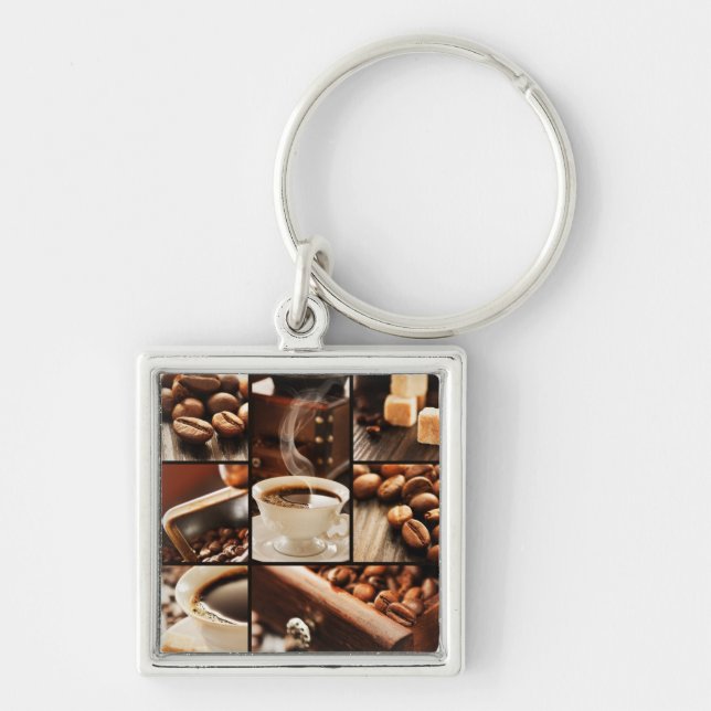 Coffee Collage Keychain (Front)
