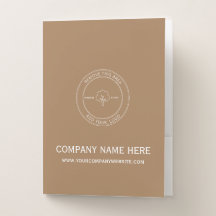Coffee Color Business Company Custom Logo Text