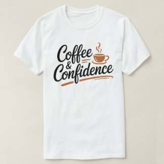 Coffee & Confidence Calligraphy Tee