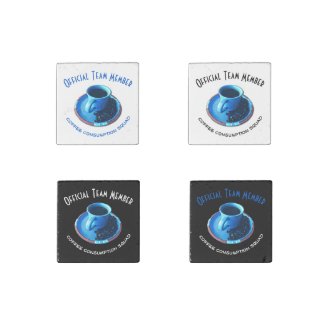 Coffee Consumption Squad | Blue Cup and Saucer