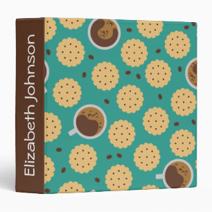 Coffee & Cookies 3 Ring Binder
