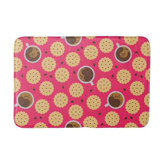 Coffee & Cookies Bath Mat (Front)