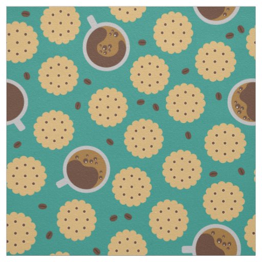 Coffee & Cookies Fabric
