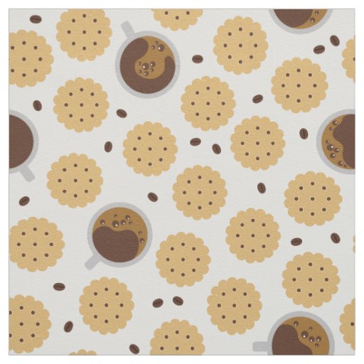 Coffee & Cookies Fabric