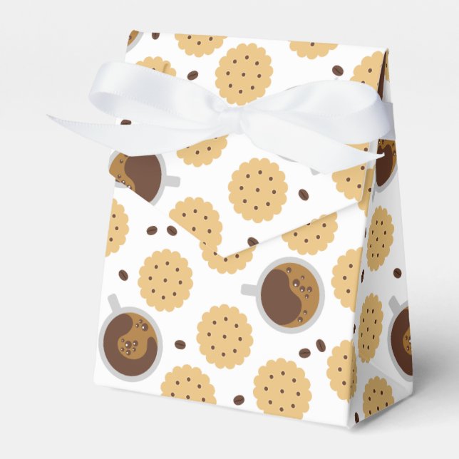 Coffee & Cookies Favor Boxes (Front Side)