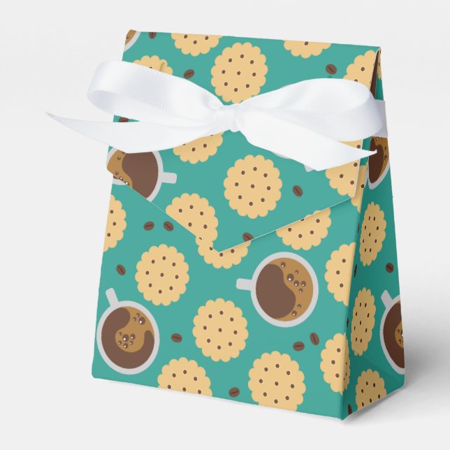 Coffee & Cookies Favor Boxes (Front Side)