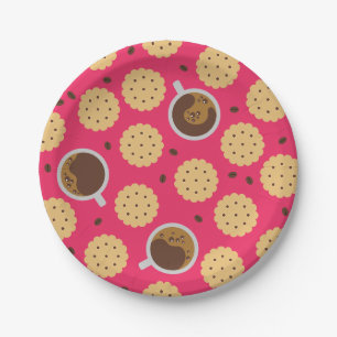 Coffee & Cookies Paper Plates
