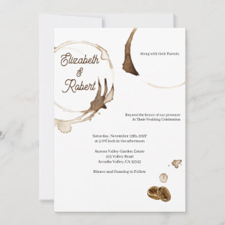 Coffee Couple Wedding Invitation