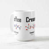 Coffee, Cream and Sugar Molecule Mug (Front Left)