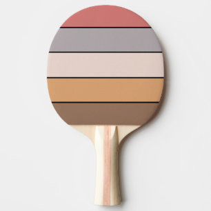 Coffee Cream Gray Dusty Rose On Watercolor Paper Ping Pong Paddle