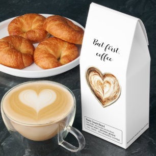 Coffee Cream Heart Coffee First