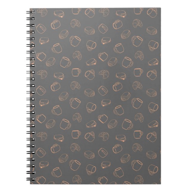 Coffee Croissants Notebook (Front)