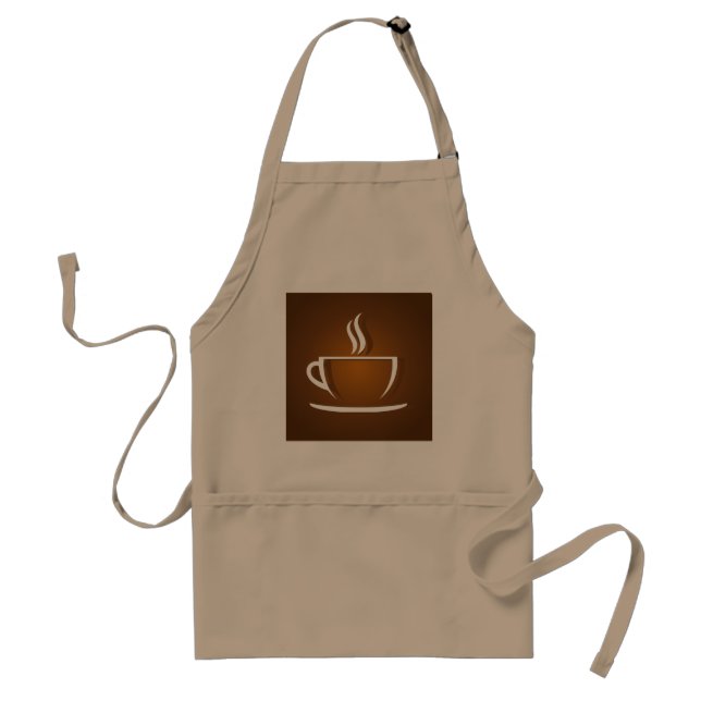 Coffee cup adult apron (Front)