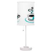 Coffee cup aqua table lamp (Right)