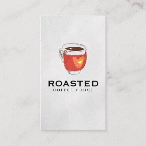 Coffee cup  Barista Business Card