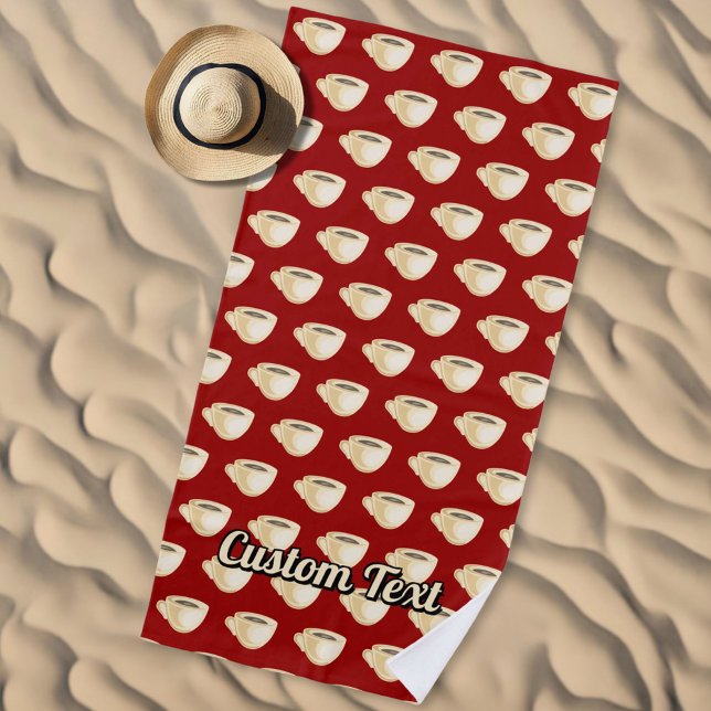 Coffee cup beach towel (Creator Uploaded)