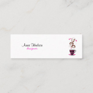 Coffee Cup, Black Coffee, Barista, Coffee Shop Mini Business Card
