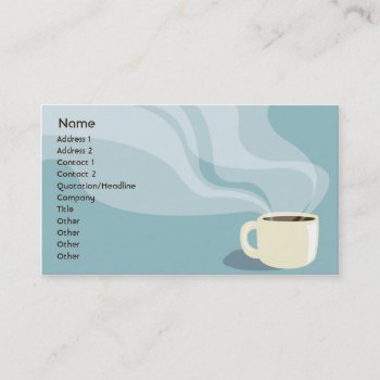 Coffee Cup - Business Business Card by ZazzleProfileCards at Zazzle