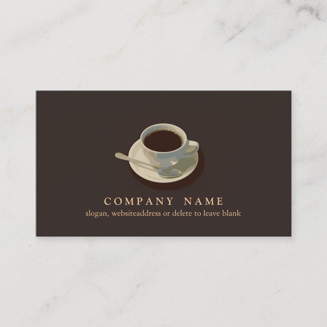 Coffee Cup Business Card | Zazzle