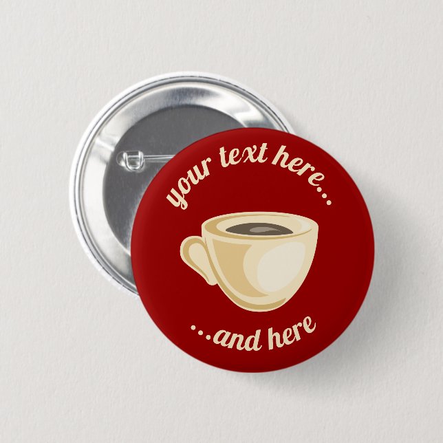 Coffee cup button (Front & Back)