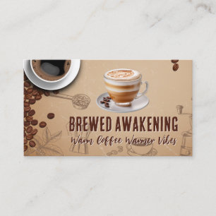 Coffee Cup Cafe Hot Beverage Business Card