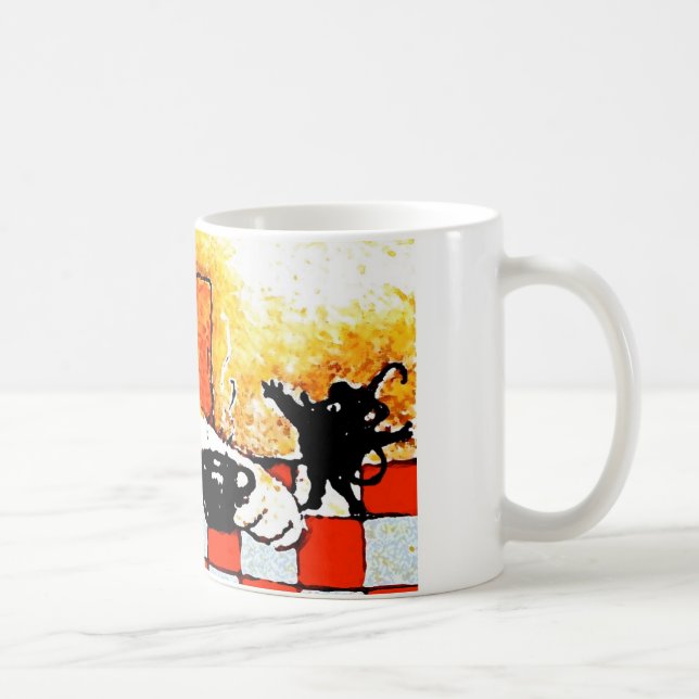 Coffee Cup Cat-Original Art by SQ Streater (Right)