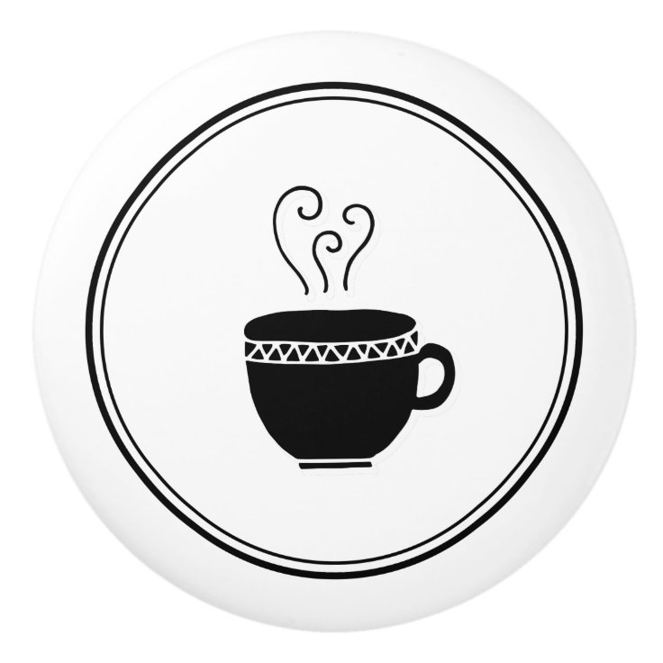 Coffee Cup Ceramic Knob Zazzle