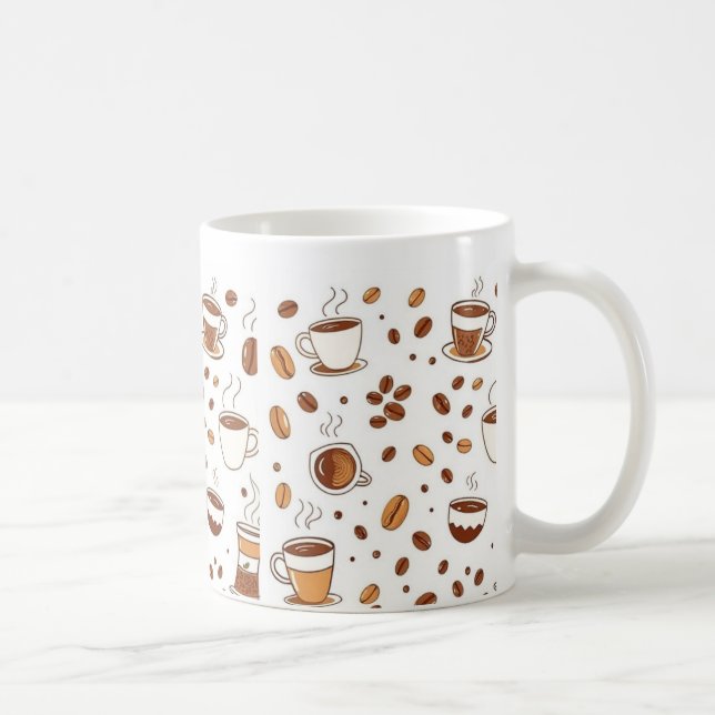 Coffee Cup Ceramic Mug - Perfect for Coffee Lovers (Right)