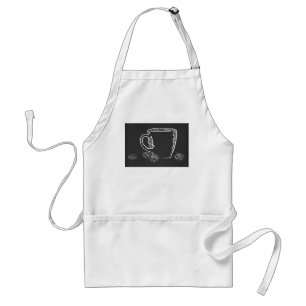 COFFEE CUP CHALK ADULT APRON