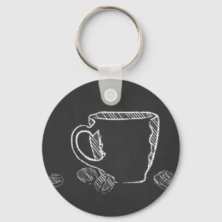 COFFEE CUP CHALK KEYCHAIN