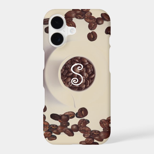 Coffee cup coffee bean  iphone case (Back)