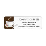 Coffee Cup Coffee Beans Label