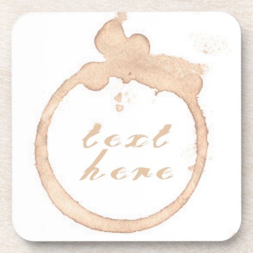 Coffee cup coffee stain brown white beverage coaster